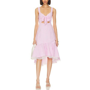 Bcbgeneration 'Tie' Pink Chiffon Front Dress Size XXS